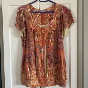 Paisley Print Blouse